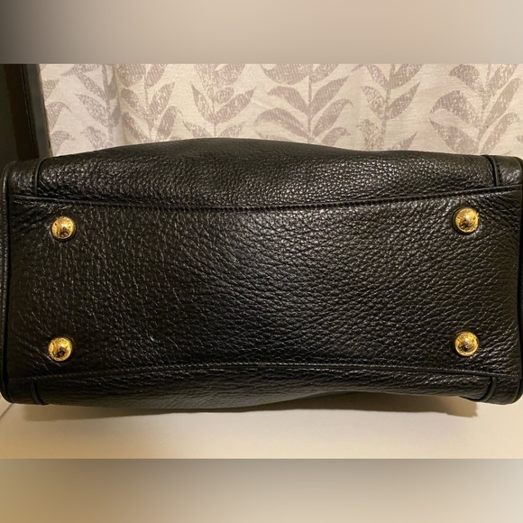 Michael Kors Black Pebble Leather Satchel - Picture 2 of 8